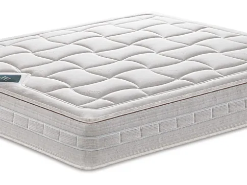 Balance De Luxe mattress with pocket springs and memory foam by Manifattura Falomo.