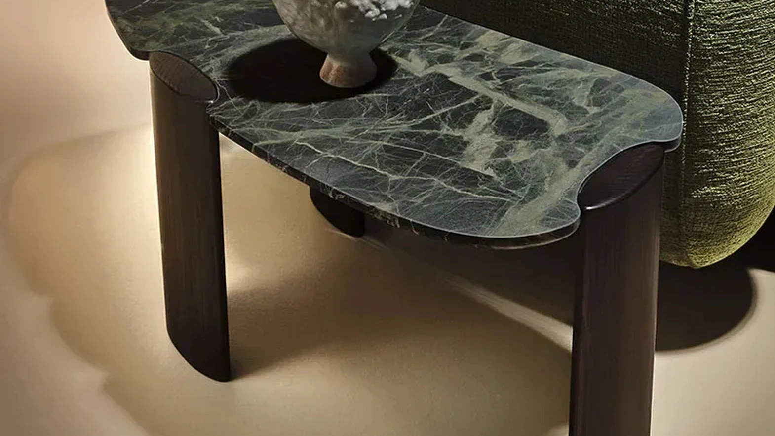 Nature Design Marble Inlay Side Table