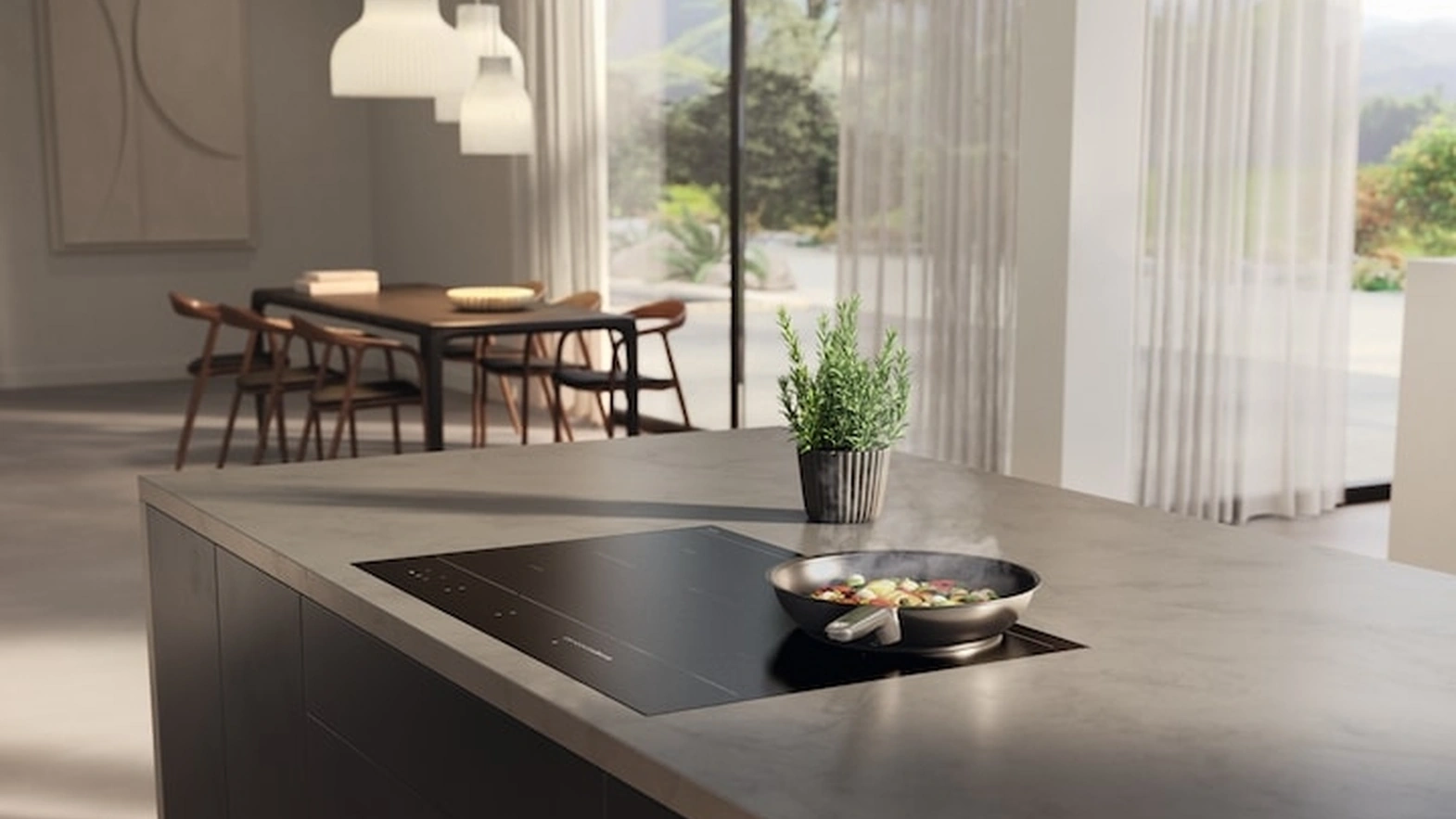 KM 7576 FL MattFinish Cooktop by Miele