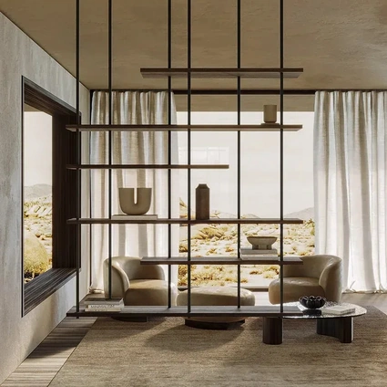 Random Room Divider Bookcase by Nature Design