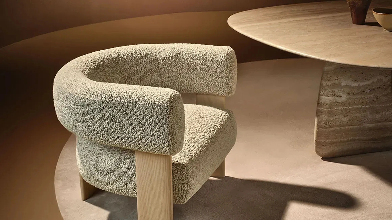 Trine Lounge Armchair by Nature Design