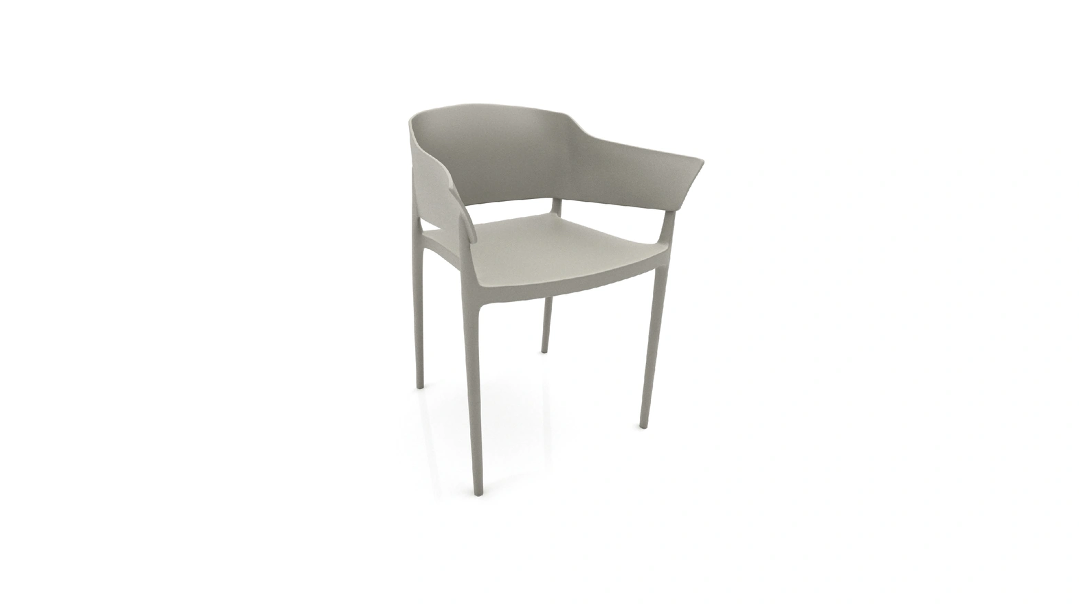 Shaggy polypropylene chair by Zamagna
