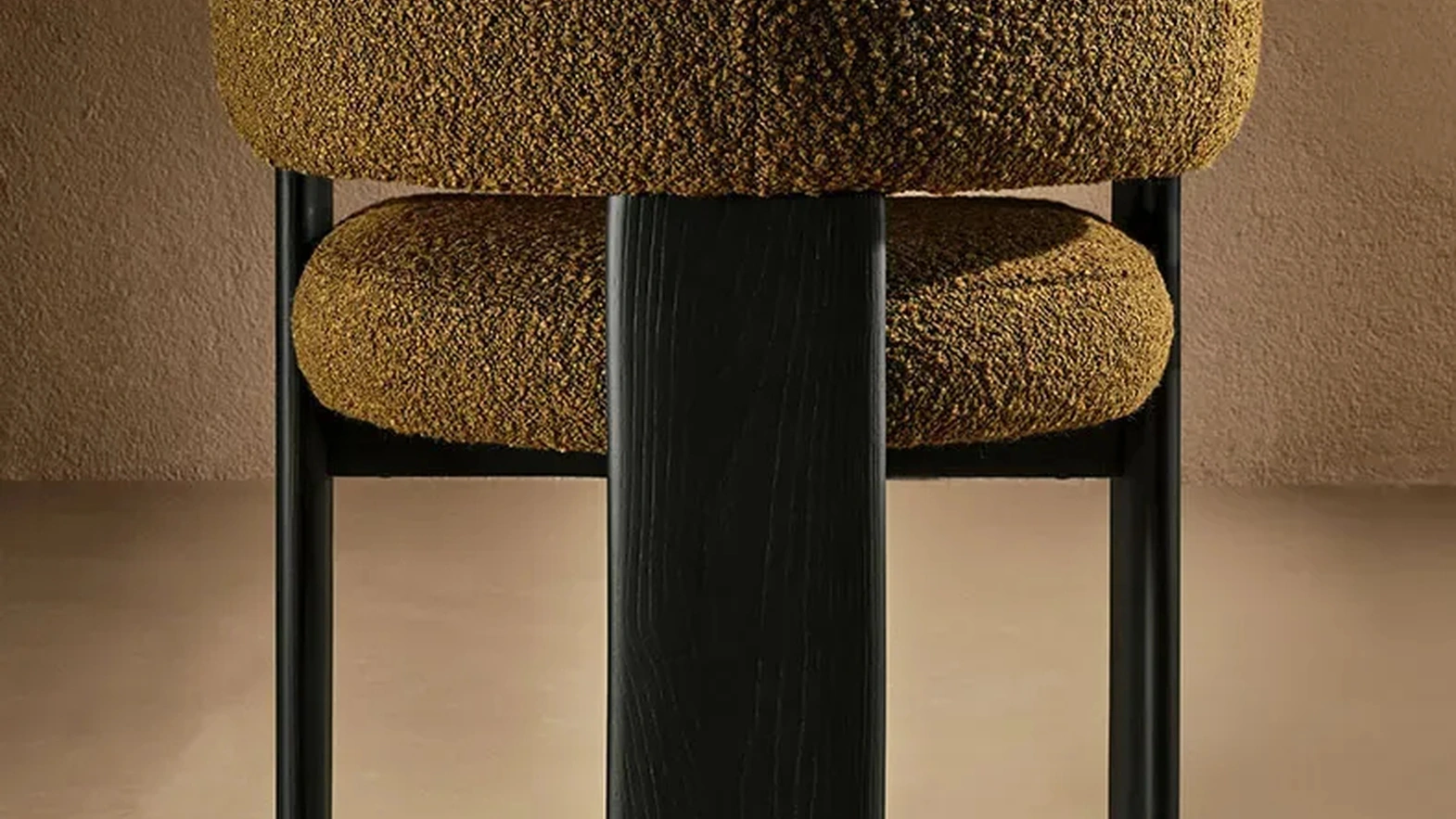 Trine Armchair in upholstered fabric by Nature Design
