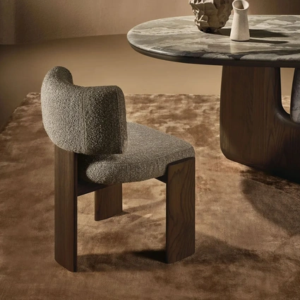 Trine Chair in Padded Fabric by Nature Design