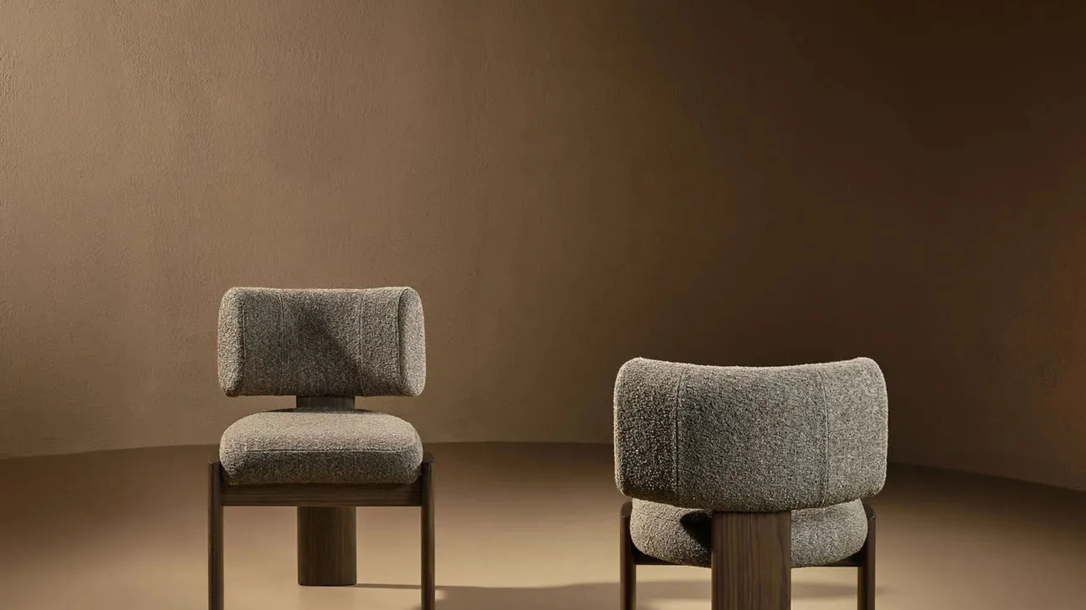 Trine Chair in Upholstered Fabric by Nature Design