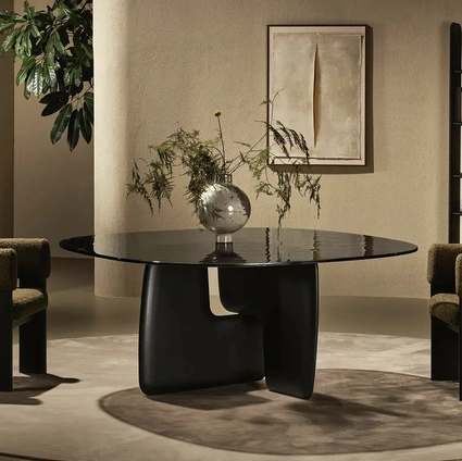 Balance Glass Table by Nature Design