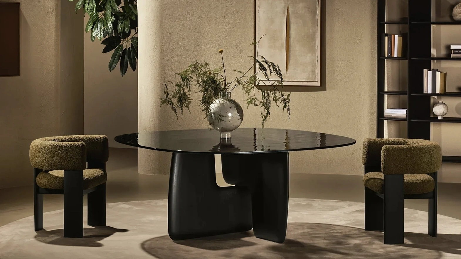 Balance Glass Table by Nature Design