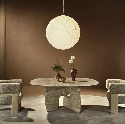 Balance Lounge marble table by Nature Design