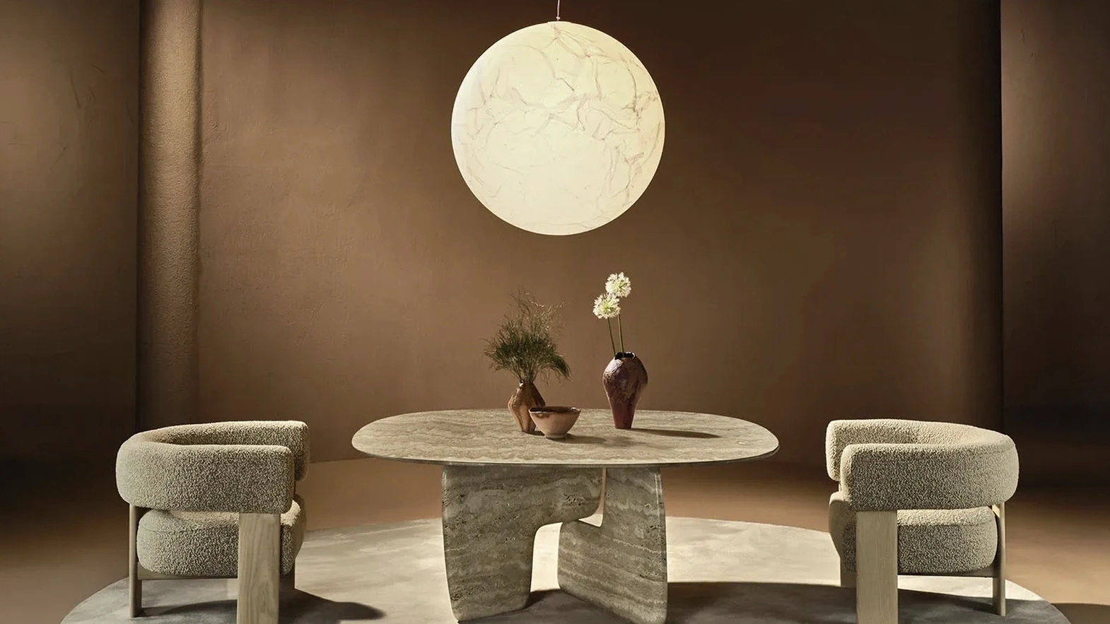 Balance Lounge marble table by Nature Design
