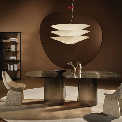 Cinnamon glass table by Nature Design