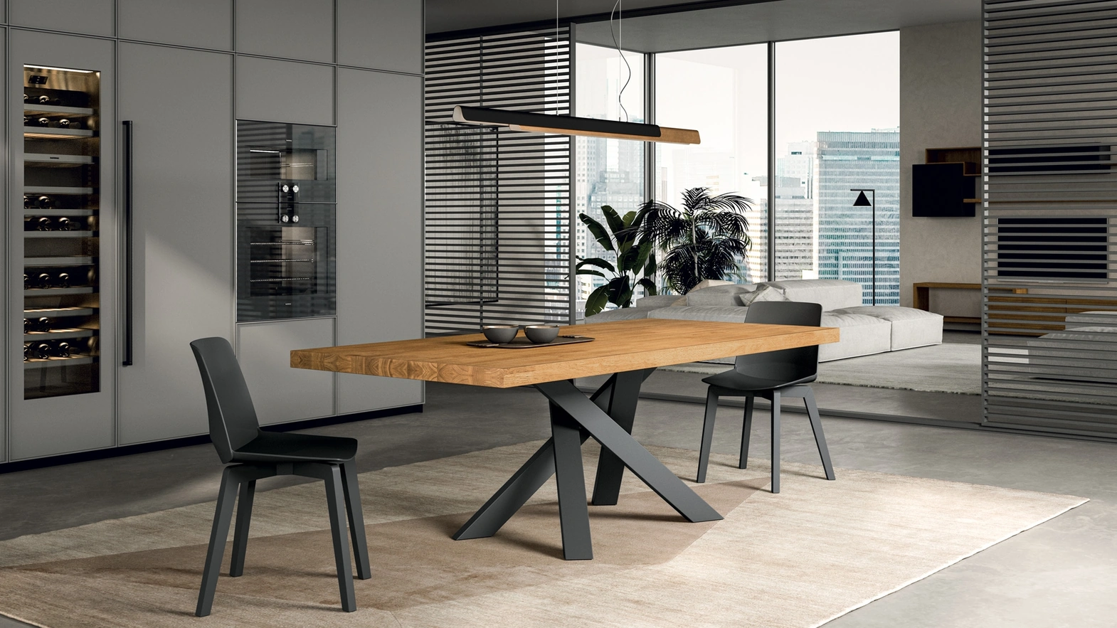 Foxi wooden table by FGF Mobili