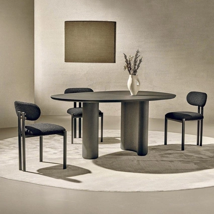 Lymph Table in Nero di Nature Design material