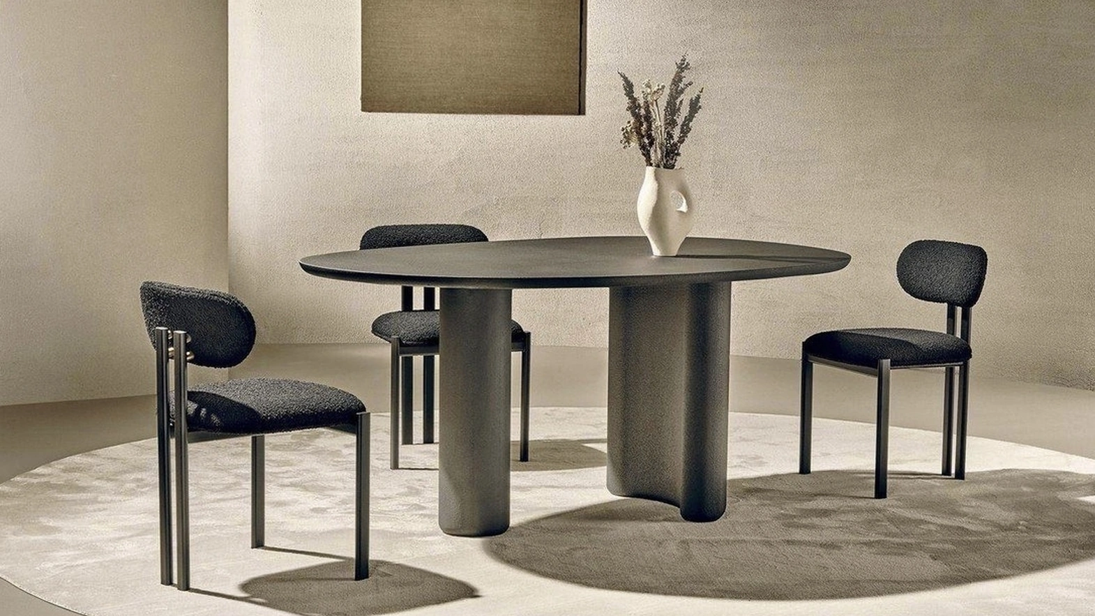 Lymph Table in Nero di Nature Design material