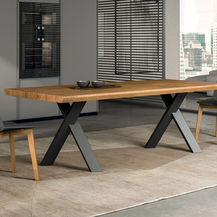 Walking Table in oak and metal by FGF Mobili