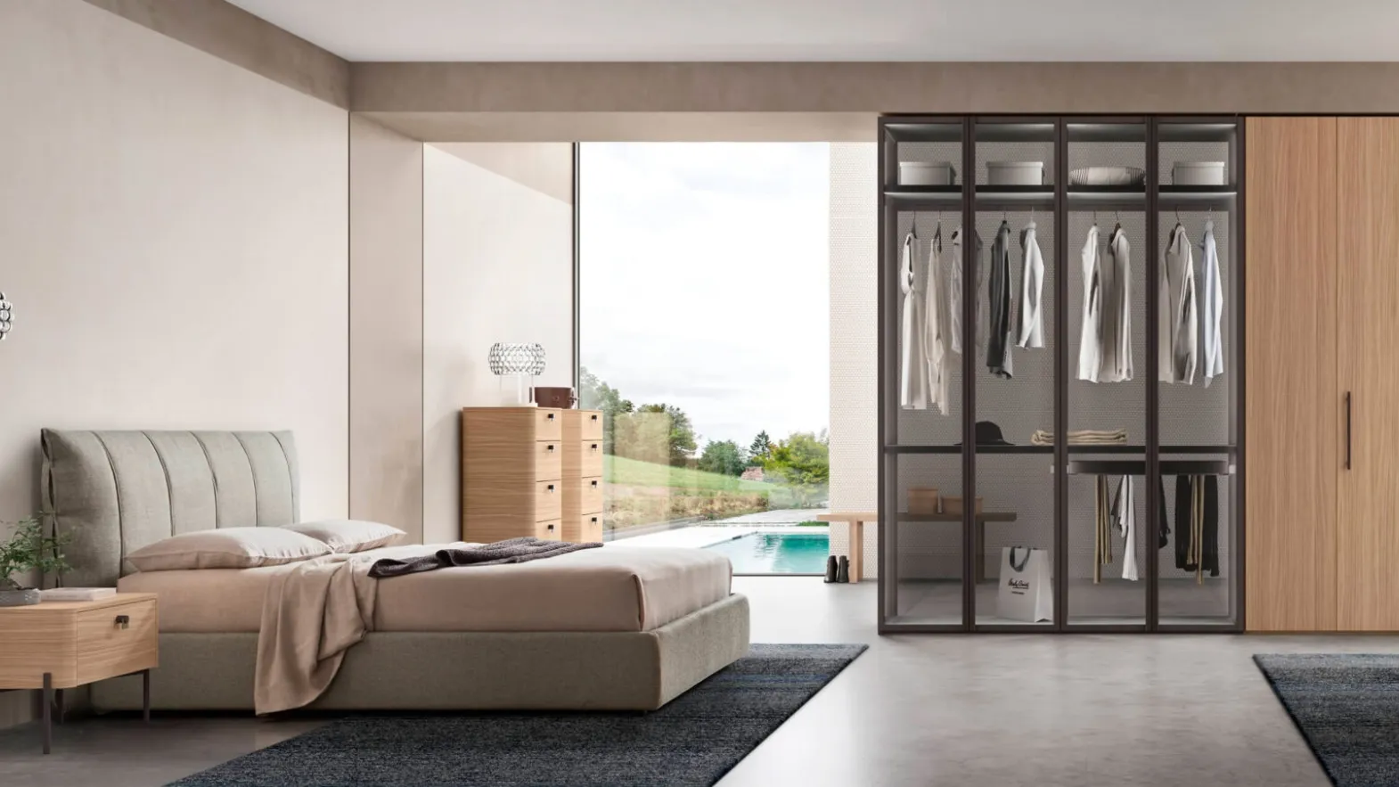 Alby padded bed by Maronese