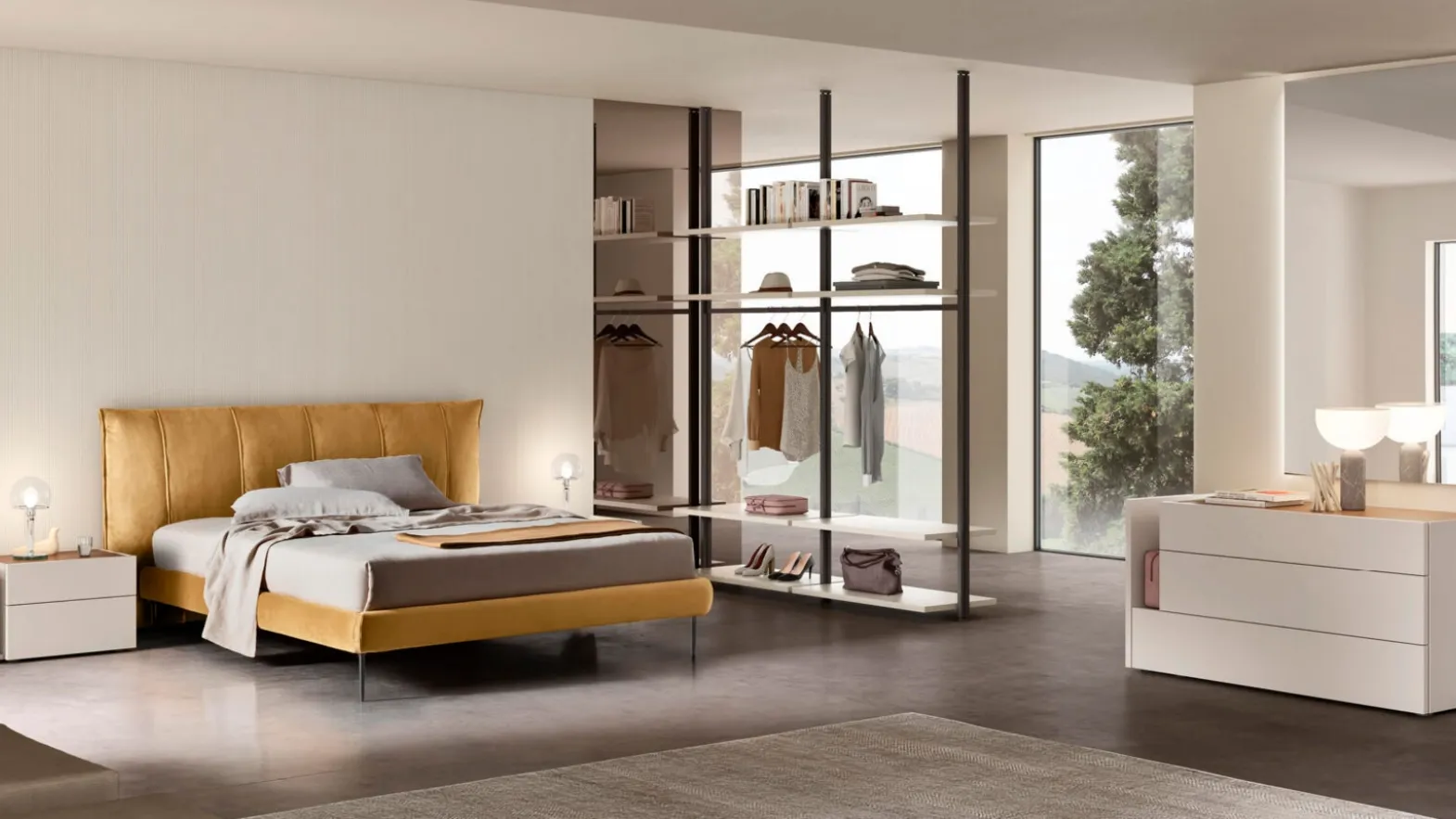 Alby padded bed by Maronese