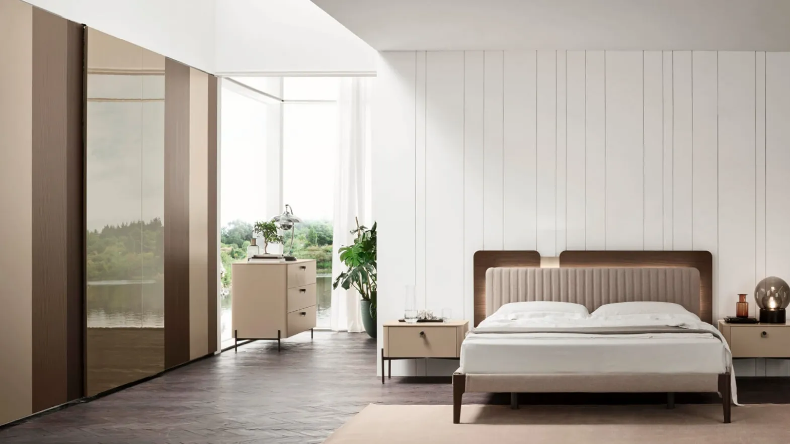 Padded bed Ginger by Maronese