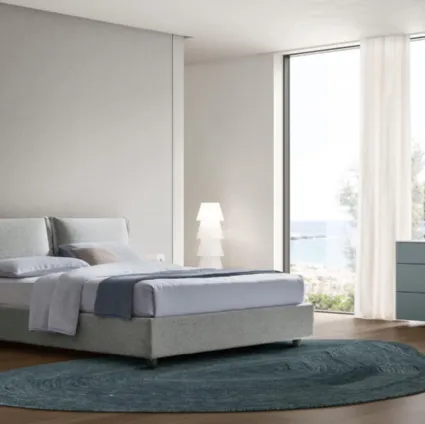 Lola upholstered bed with storage by Maronese