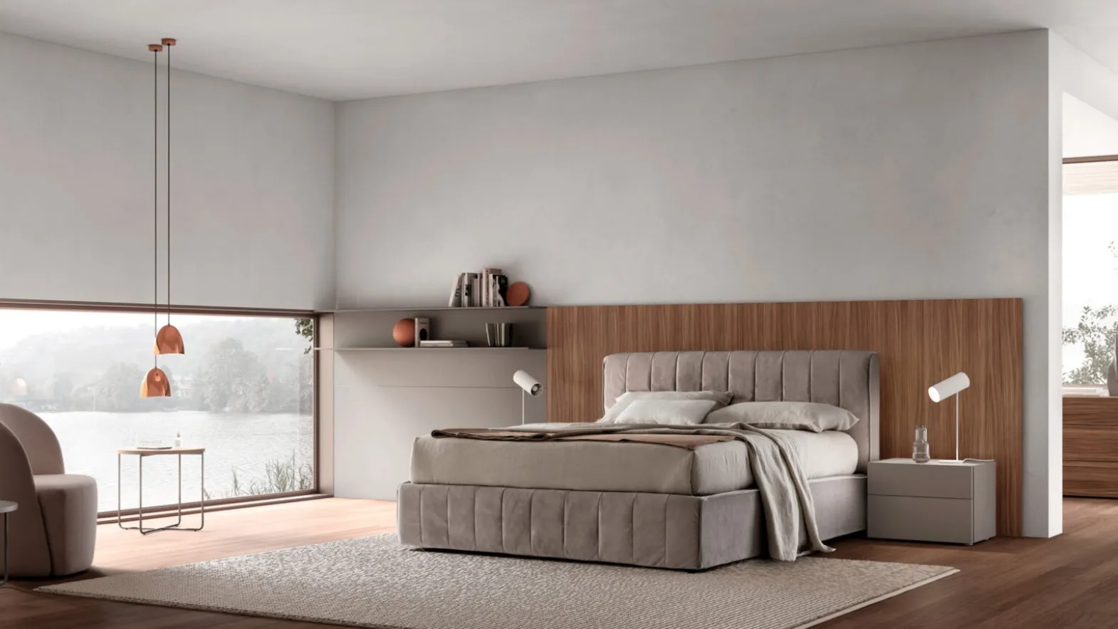 Oliver bed with storage by Maronese.