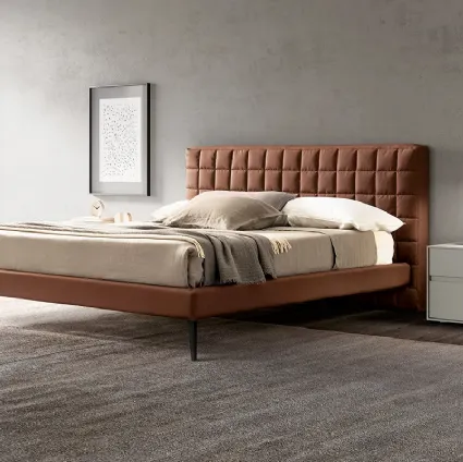 Rubik Bed in Eco-leather by Adok