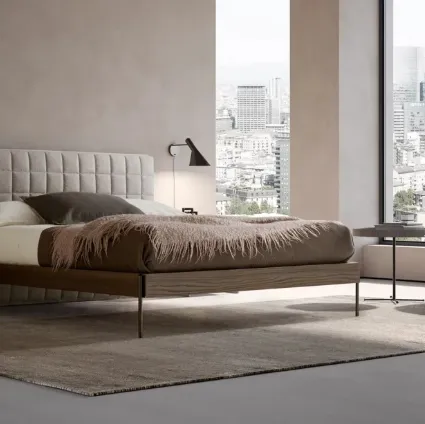 Double bed with Rubik headboard by Adok