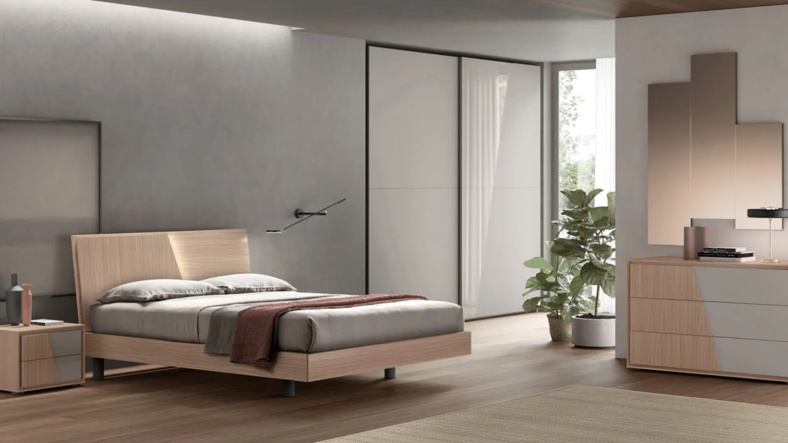 Maronese Slide Bed with Headboard