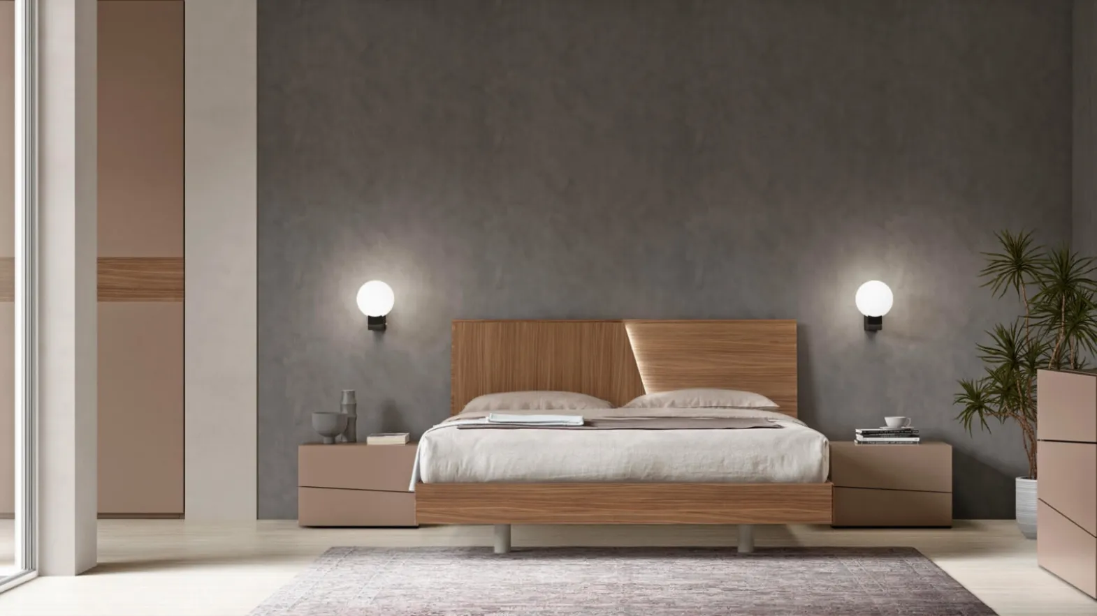 Maronese Sliding Bed with Headboard