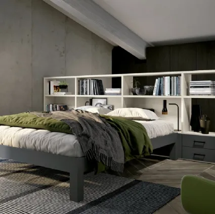 Two-sided bookcase Composition 19 by Ferrimobili