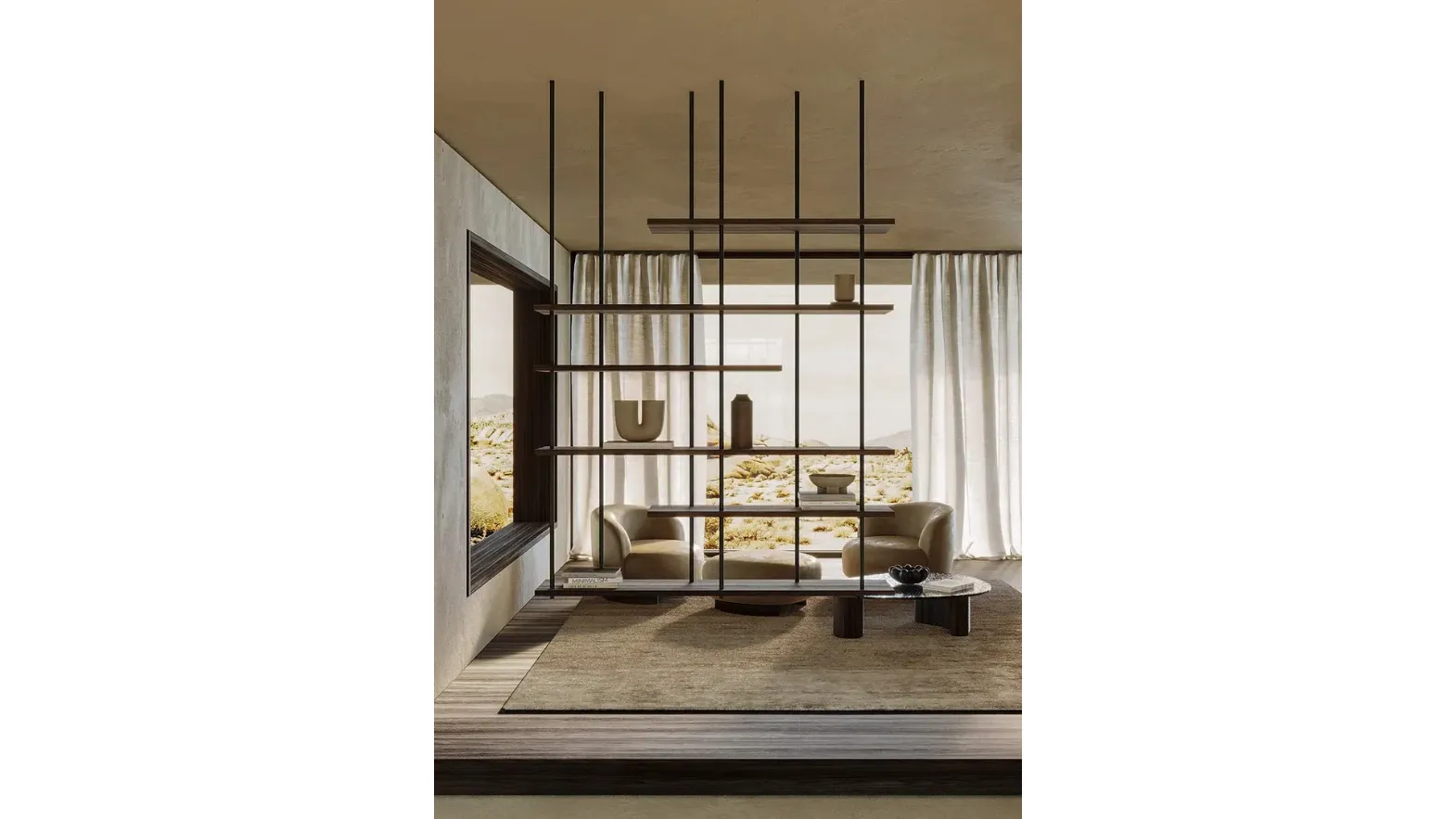Random Room Divider Bookcase by Nature Design