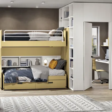105 bedroom with Ferrimobili's double sliding bed