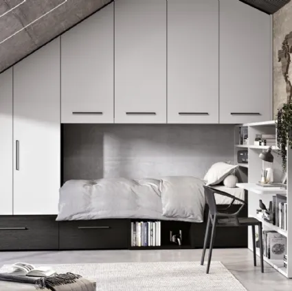 Custom-made loft bedroom 115 by Ferrimobili.