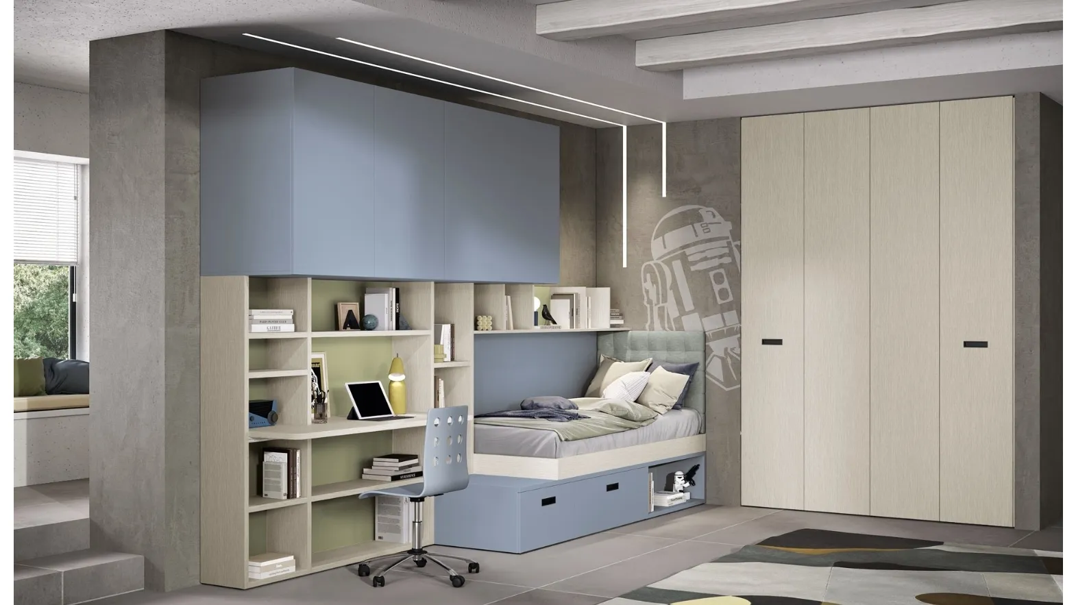 custom bedroom 125 by Ferrimobili