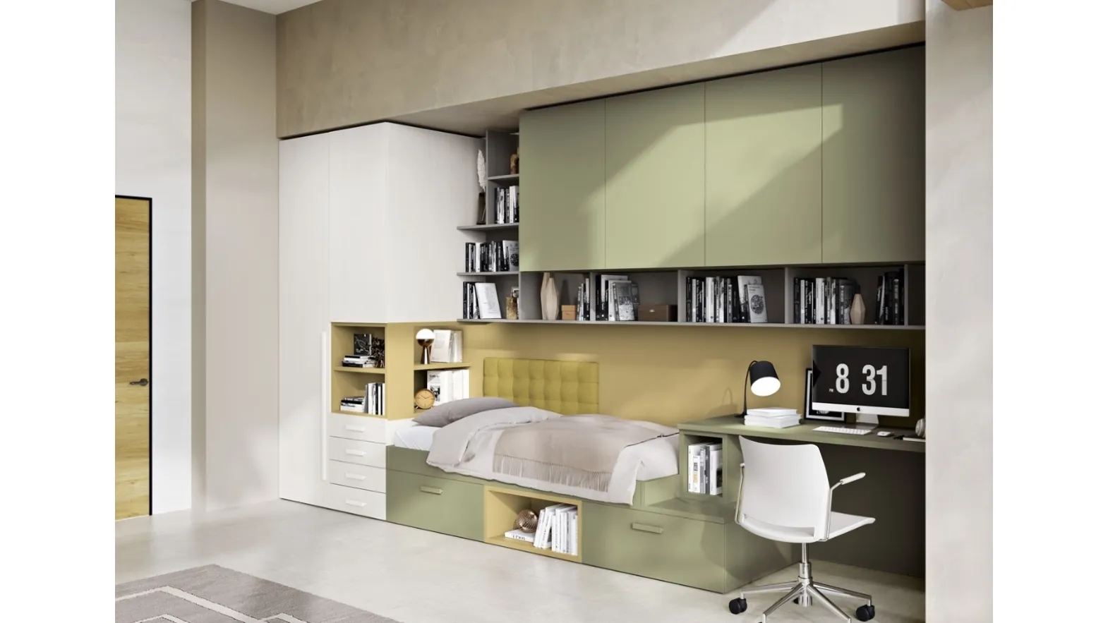Custom-made bunk bed room 128 by Ferrimobili