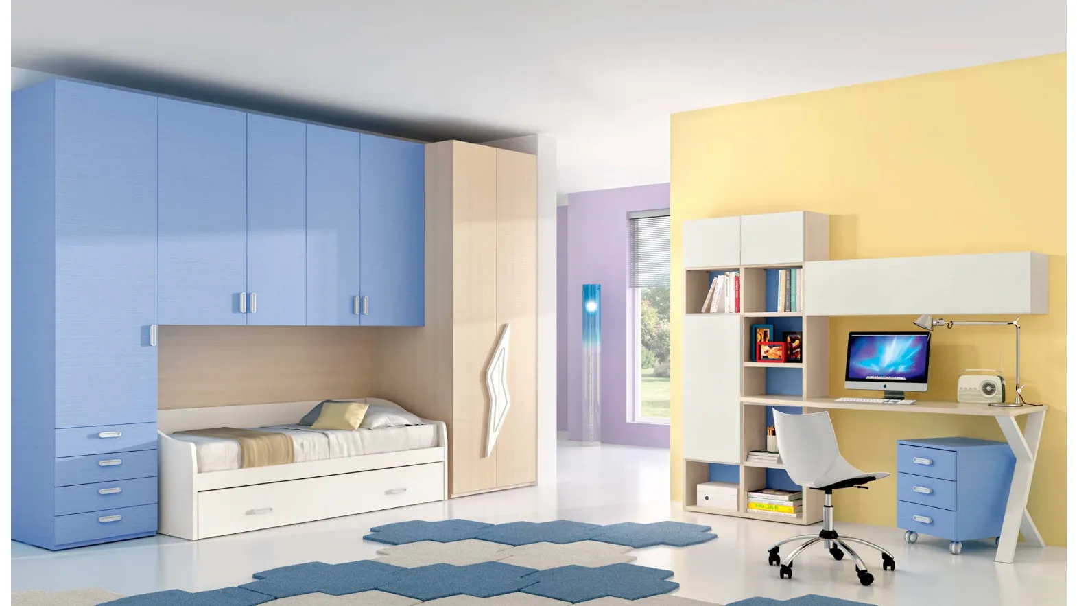 Bedroom 626 with bridge by Ferrimobili