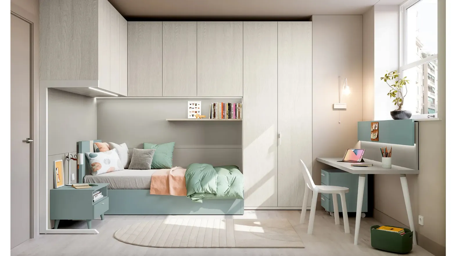 Bridge bedroom Layout 03B by Doimo Cityline.