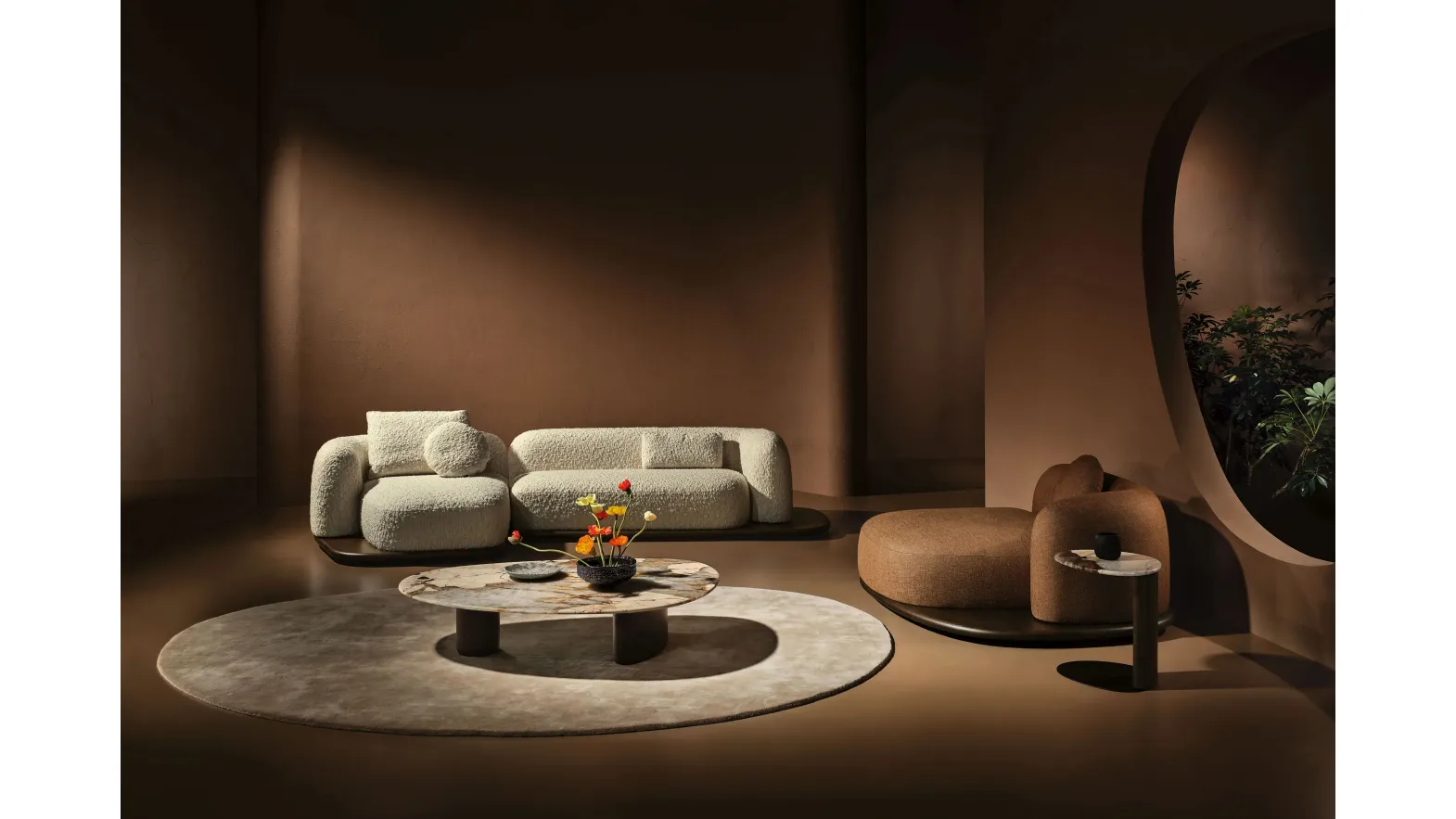 Lake coffee table in marble by Nature Design