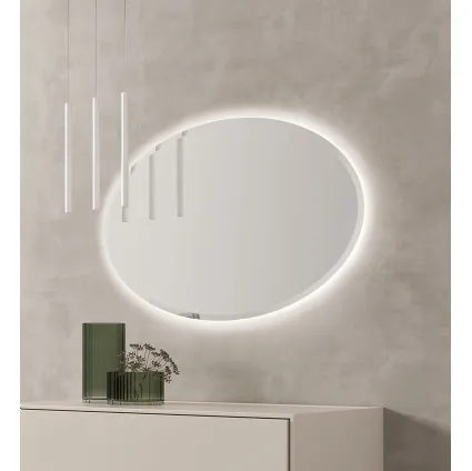 Oval mirror by Maronese