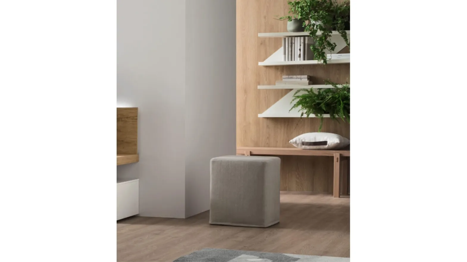 Square dice pouf by Maronese