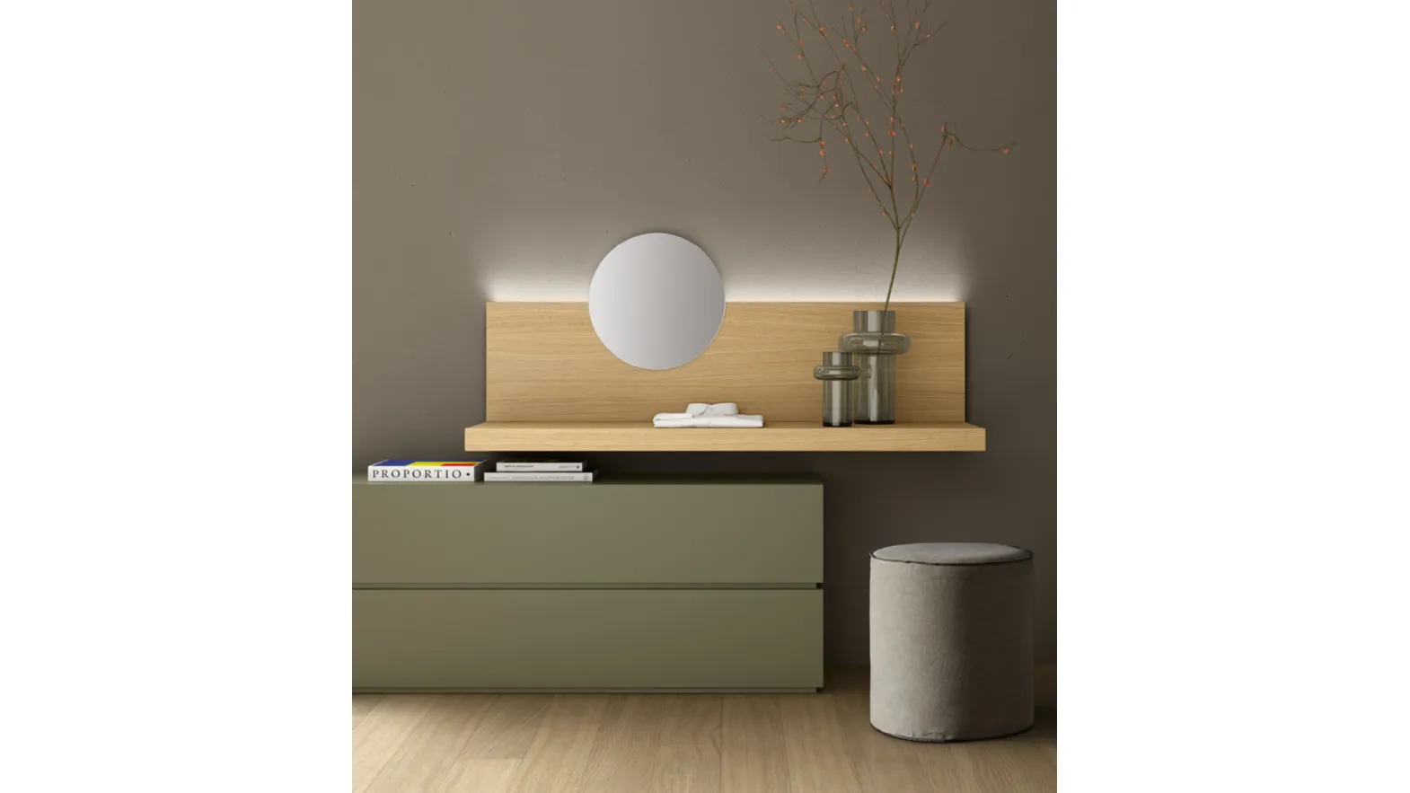 Mirror with Seta boiserie by Maronese