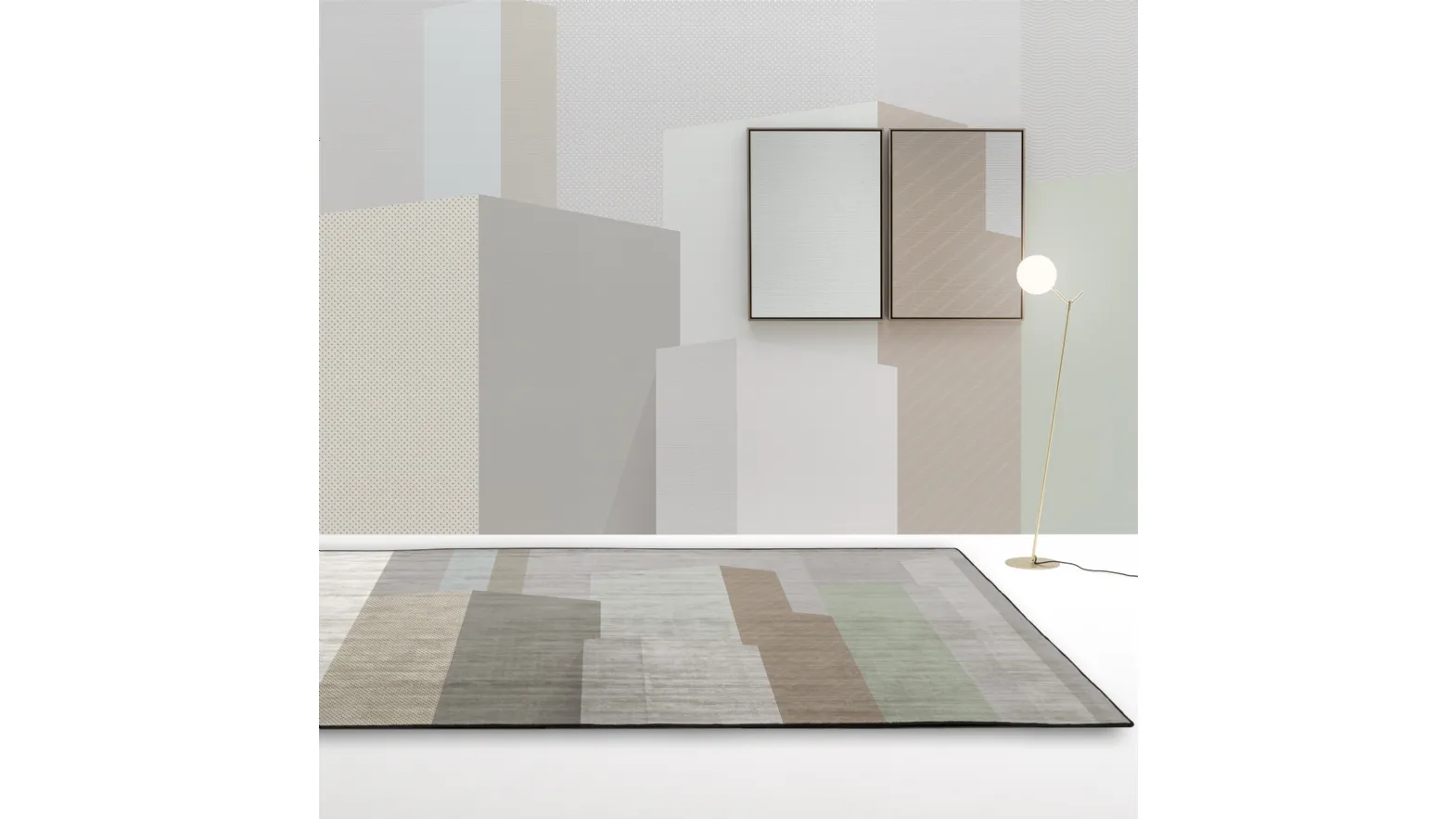 Rainbow Rayon carpet by Adriani e Rossi