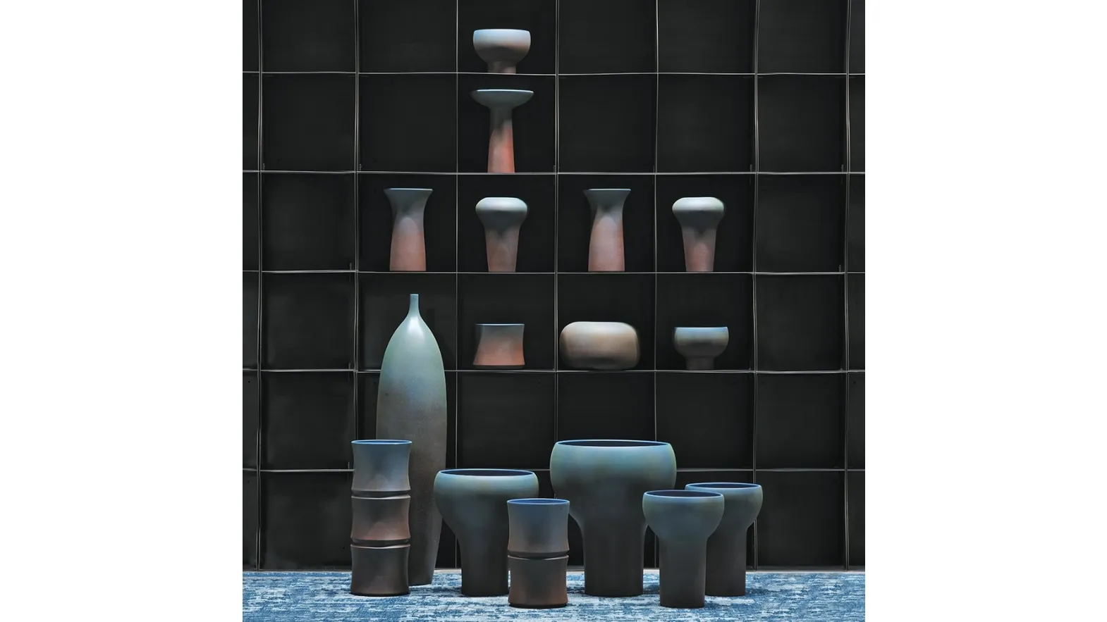 Mister Blue Collection vases by Adriani and Rossi.