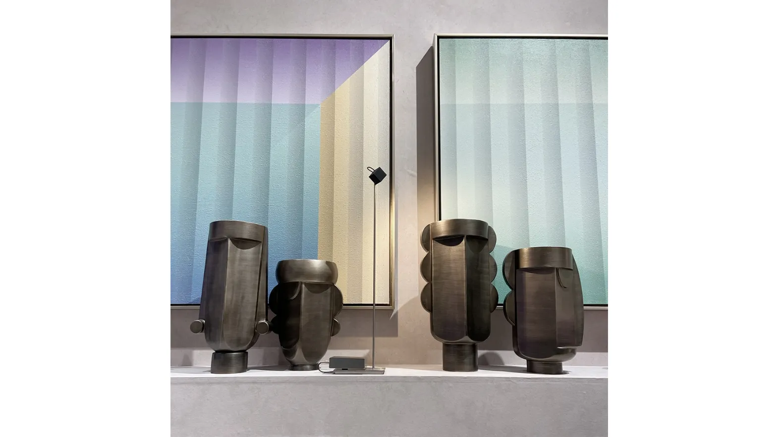 Ceramic pots from the Checkmate Collection by Adriani and Rossi