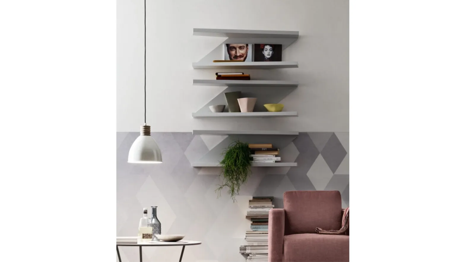 Zig-Zag shelf by Maronese