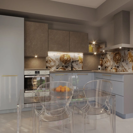 Sky Modern Corner Kitchen by Life Cucine