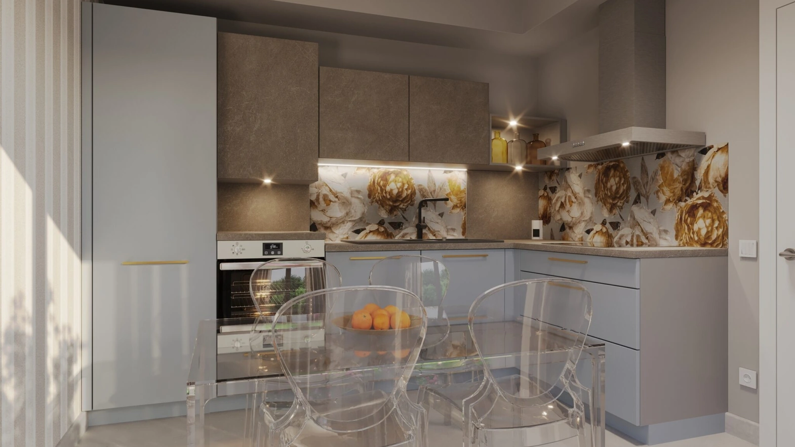 Sky Modern Corner Kitchen by Life Cucine