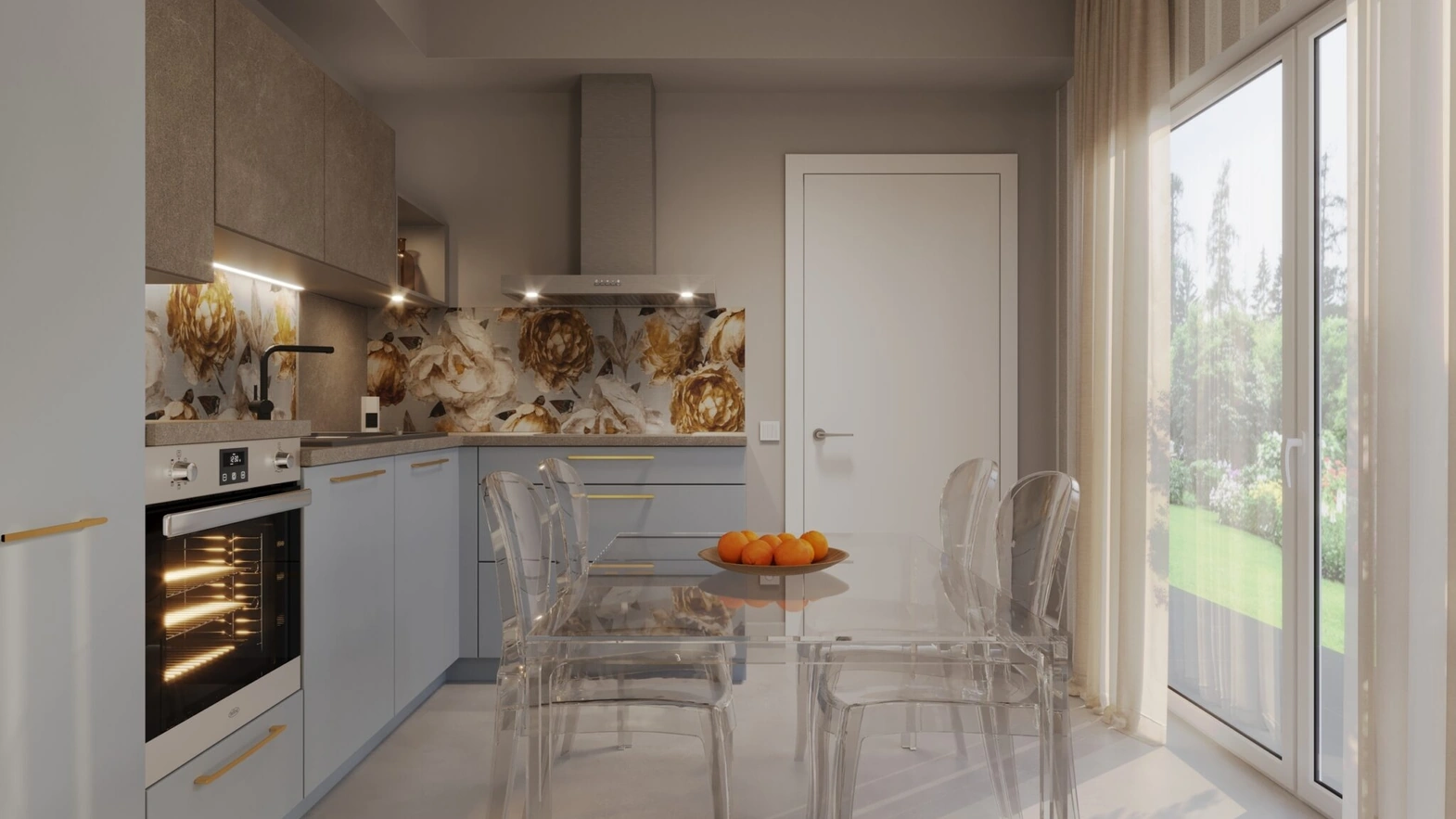 Sky Modern Corner Kitchen by Life Cucine