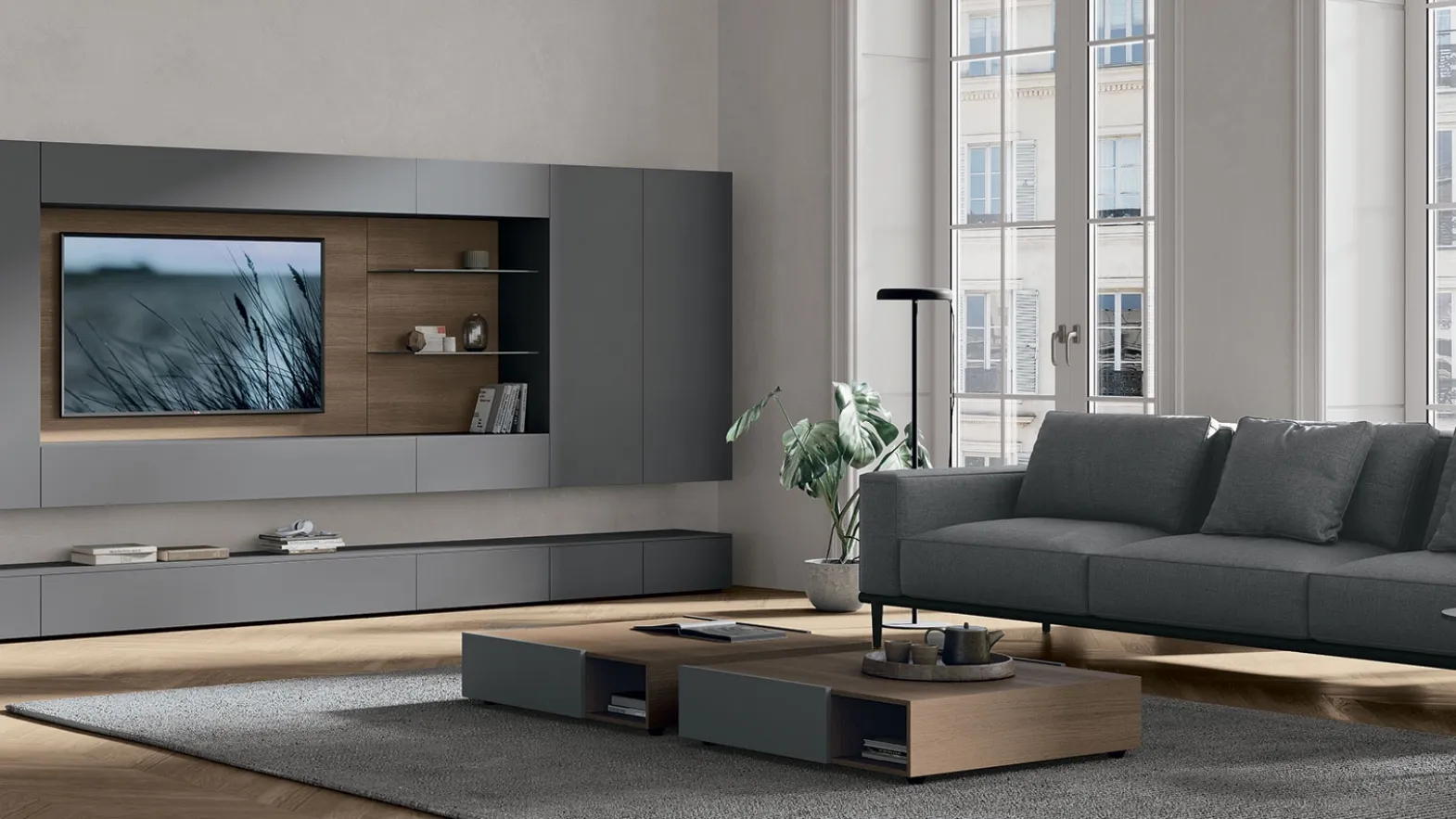 Atlante UNIT AT143 wall unit by Tomasella