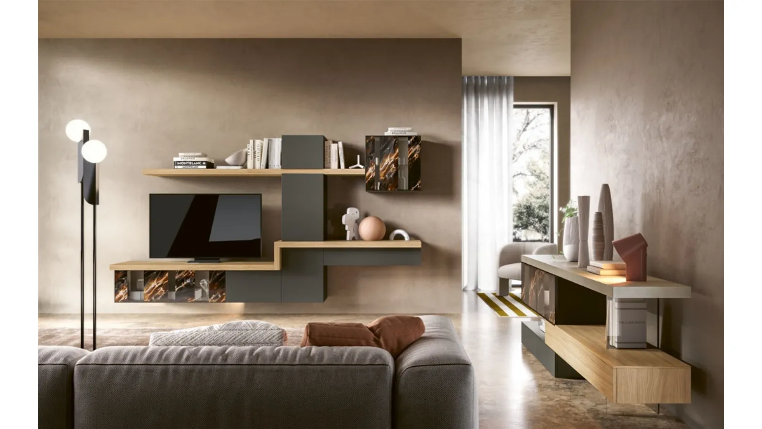 Fusion A wall unit by 2B Italia.