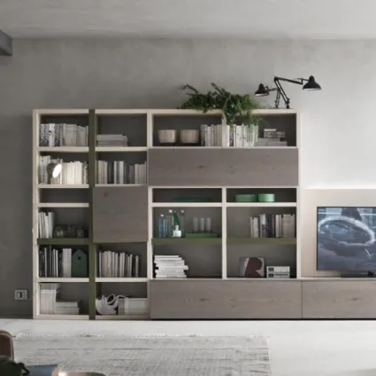 Equipped wall unit System Spalla Comp SA2225 by Maronese