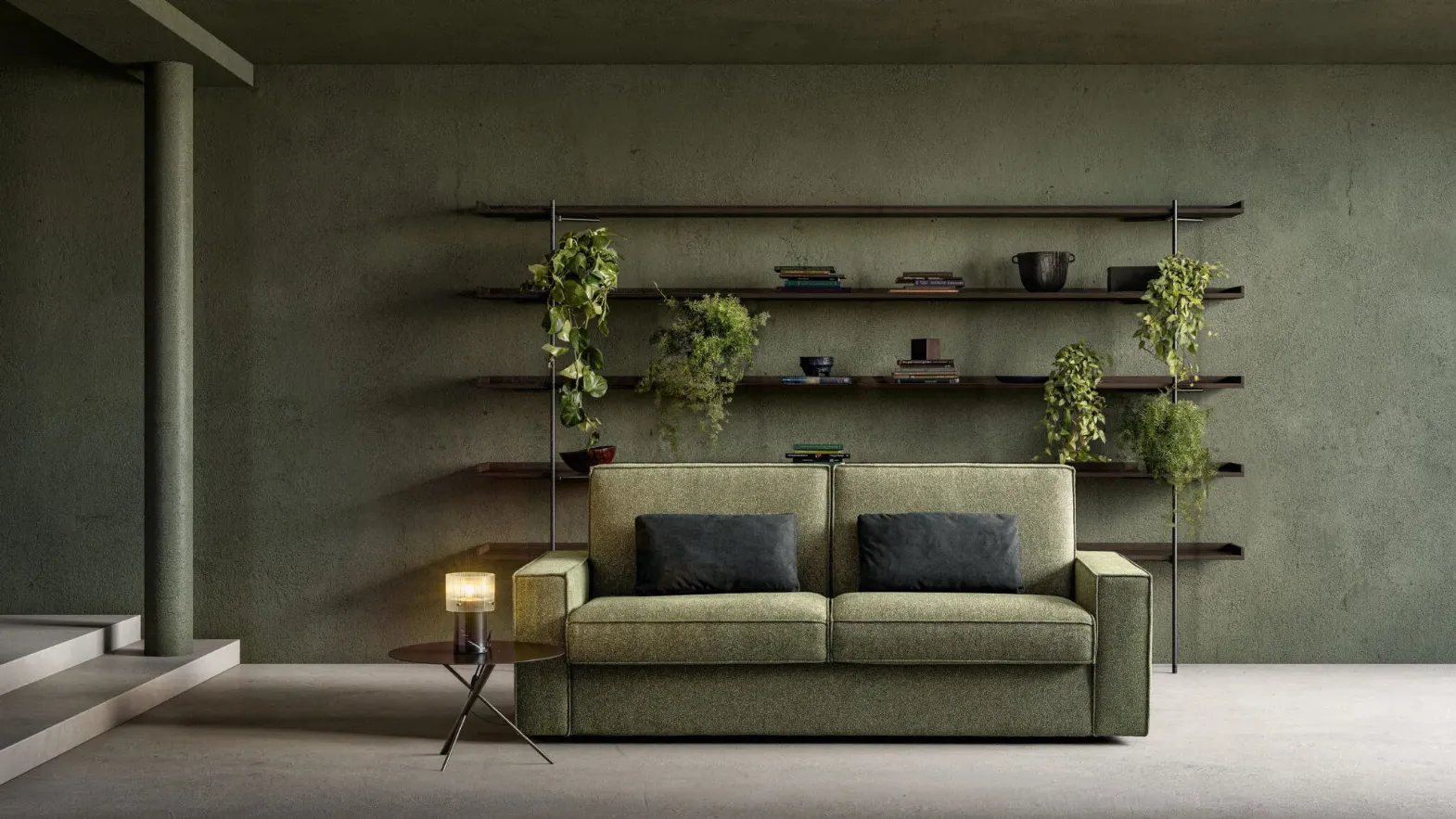 Beauty linear sofa bed by Samoa